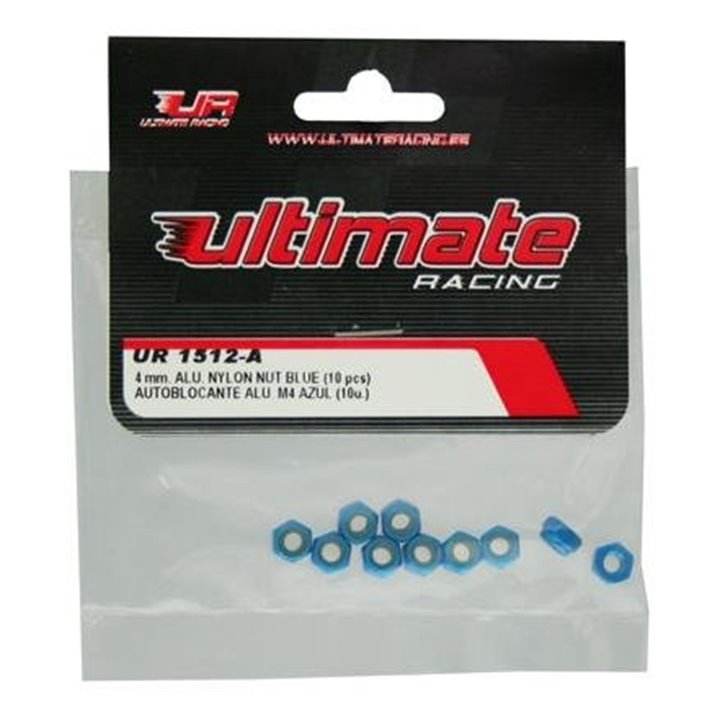 TUERCA AUTOBLOCANTE ALUMINIO M4 AZUL ULTIMATE RACING