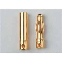 PAREJA DE CONECTORES ORO 4 MM