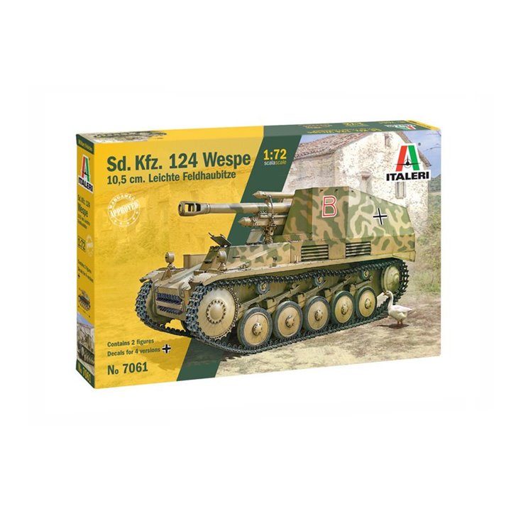 MILITARY VEHICLE 1/72 SD.KFZ.124 WESPE ITALERI