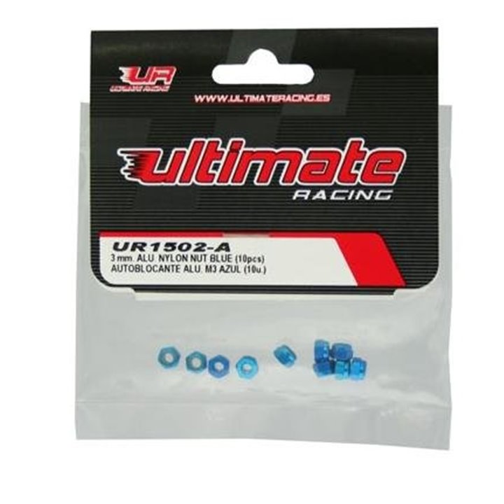 TUERCA AUTOBLOCANTE ALUMINIO M3 AZUL ULTIMATE RACING