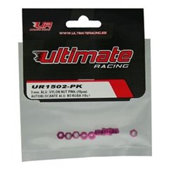 TUERCA AUTOBLOCANTE ALUMINIO M3 ROSA ULTIMATE RACING