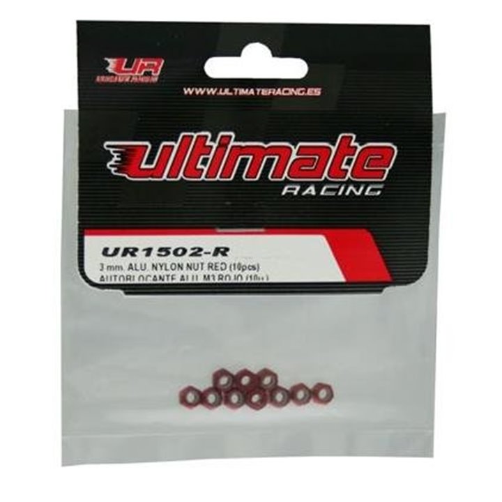 TUERCA AUTOBLOCANTE ALUMINIO M3 ROJA ULTIMATE RACING