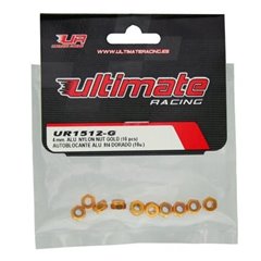 TUERCA AUTOBLOCANTE ALUMINIO M4 DORADA ULTIMATE RACING