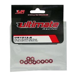 TUERCA AUTOBLOCANTE ALUMINIO M4 ROJA ULTIMATE