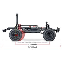 LAND ROVER TRX-4 CRAWLER TRAXXAS ROJO-GRIS-AZUL-MARRON