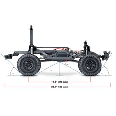 LAND ROVER TRX-4 CRAWLER TRAXXAS ROJO-GRIS-AZUL-MARRON