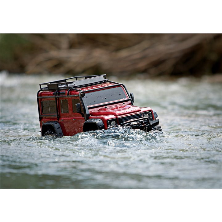 LAND ROVER TRX-4 CRAWLER TRAXXAS ROJO-GRIS-AZUL-MARRON