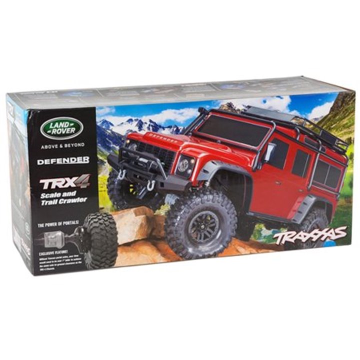 LAND ROVER TRX-4 CRAWLER TRAXXAS ROJO-GRIS-AZUL-MARRON