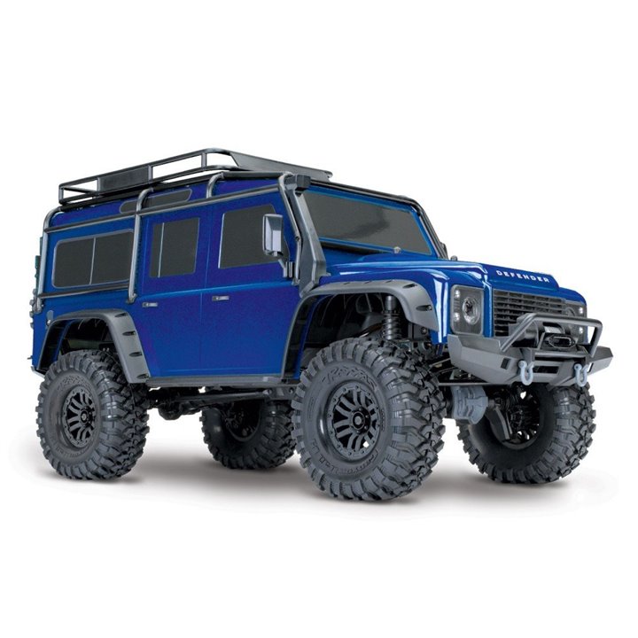 LAND ROVER TRX-4 CRAWLER TRAXXAS ROJO-GRIS-AZUL-MARRON