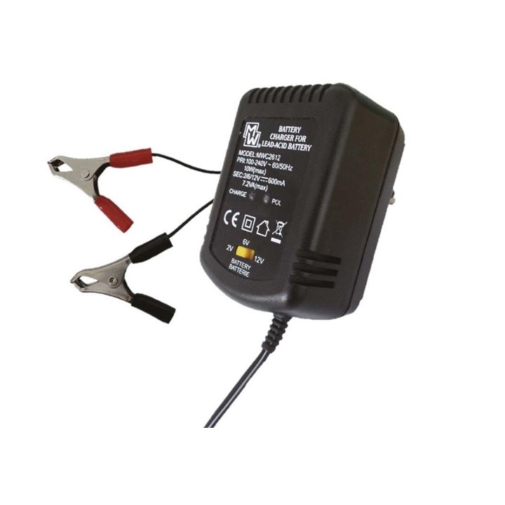 CARGADOR BATERIAS DE PLOMO 2V-6V-12V 600MAH