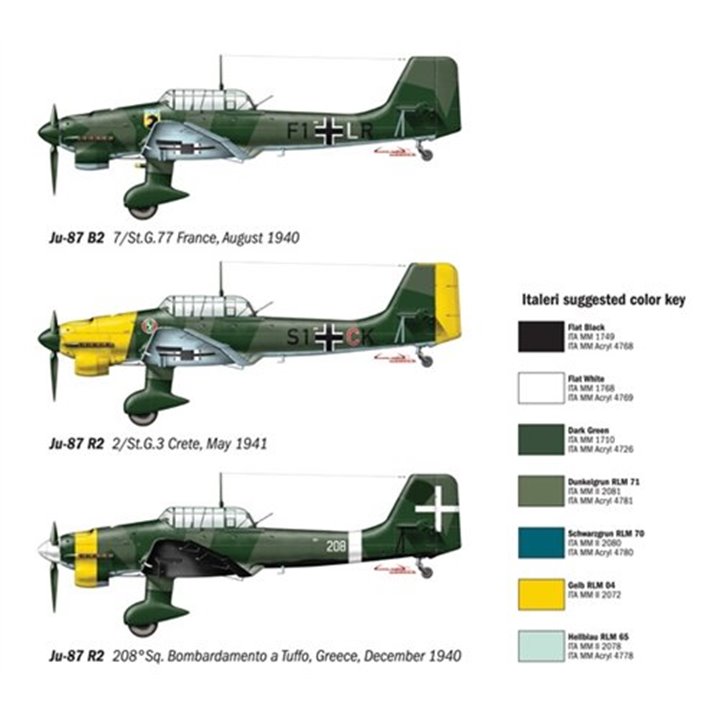 Aircraft 1/72 JU-87 B-2/R-2 Stuka - ITALERI