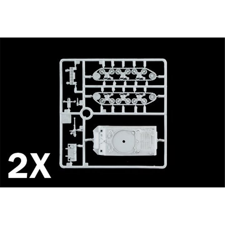 Tanque 1/72 M4A3E2 "Jumbo" (2 fast assembly mod.) ITALERI