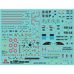 Aircraft 1/72 Mirage 2000C Gulf war - ITALERI