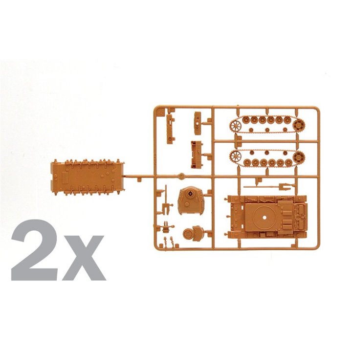 Tanque 1/72 PZ. Kpfw III Ausf.J (2 fast assembly mod.) ITALERI