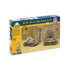 Tanques 1/72 Sd. Kfz 161 Pz. Kpfw IV F1-F2 (2 Fast assembly mod.) ITALERI