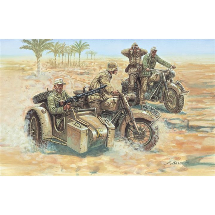 SOLDIERS 1/72 WWII- GERMAN MOTORCYCLES