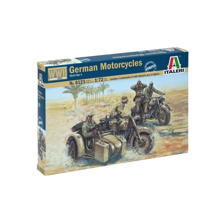 SOLDIERS 1/72 WWII- GERMAN MOTORCYCLES