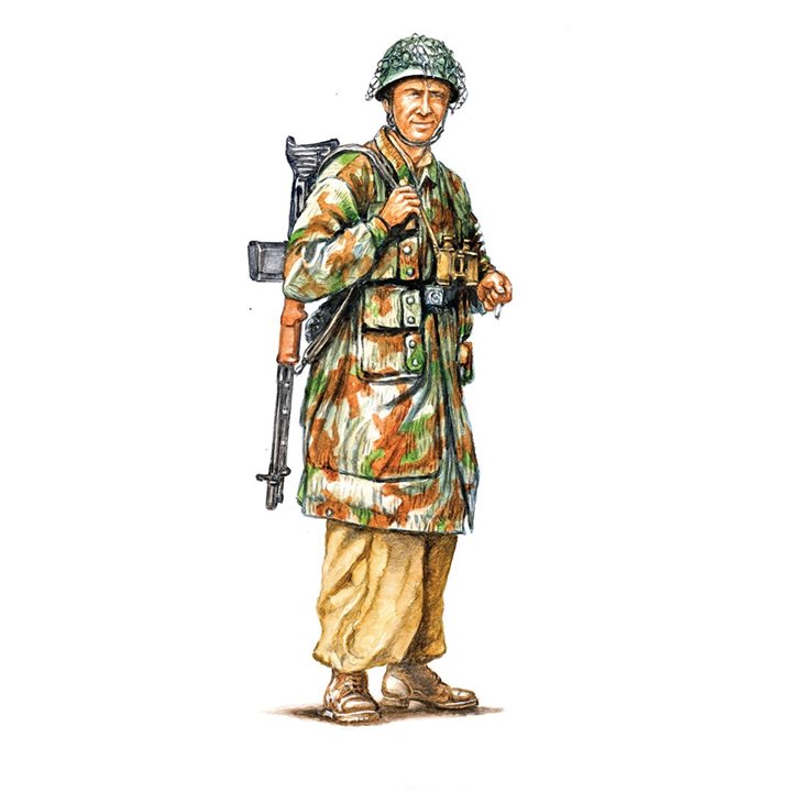 SOLDIERS 1/72 WWII-  German paratroopers (tropical uniform)