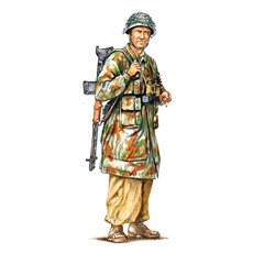 SOLDIERS 1/72 WWII- GERMAN INFANTRY (Winter Uniform) - ITALERI