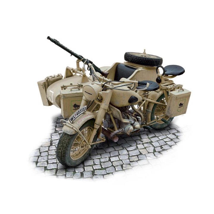 Moto militar alemana con sidecar 1/9 - ITALERI