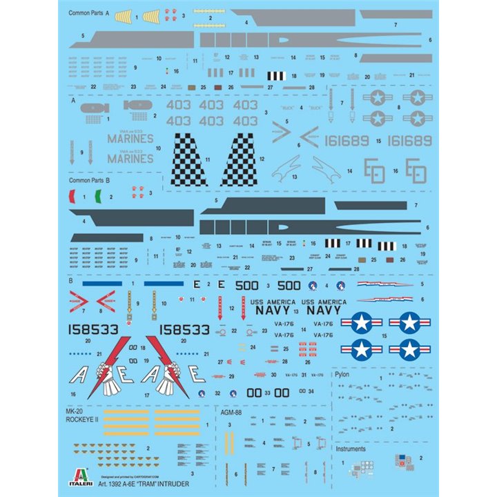Aircraft 1/72 A-6E Tram intruder "Gulf war" - ITALERI