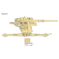 Tanque 1/56 8.8 cm Flak 37 with crew - ITALERI