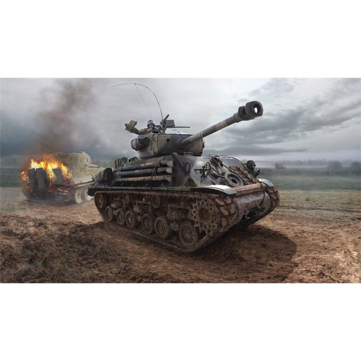 Tanque 1/35 M4A3E8 Sherman "Fury" - ITALERI
