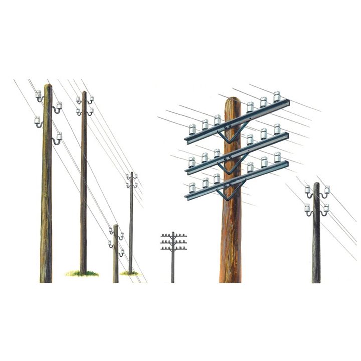 Accesories 1/35 Telegraph poles - ITALERI