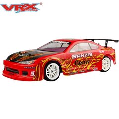 RH1025-155R - COCHE TOURING 1/10 BRUSHED X-RANGER BANZAI ROJO