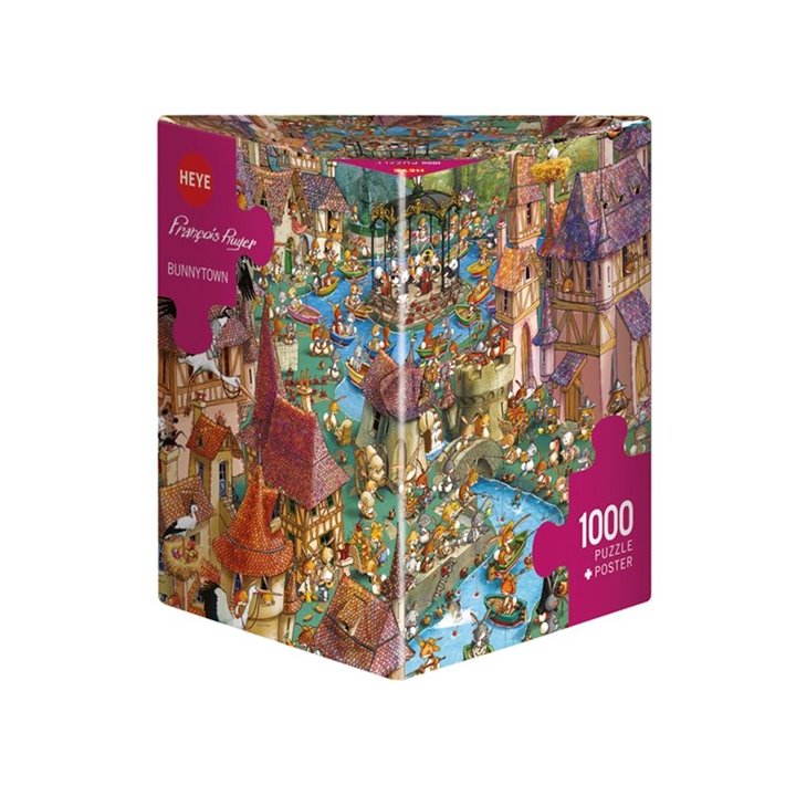 Puzzle 1000 piezas, Bunnytown, Ruyer (Triangular)