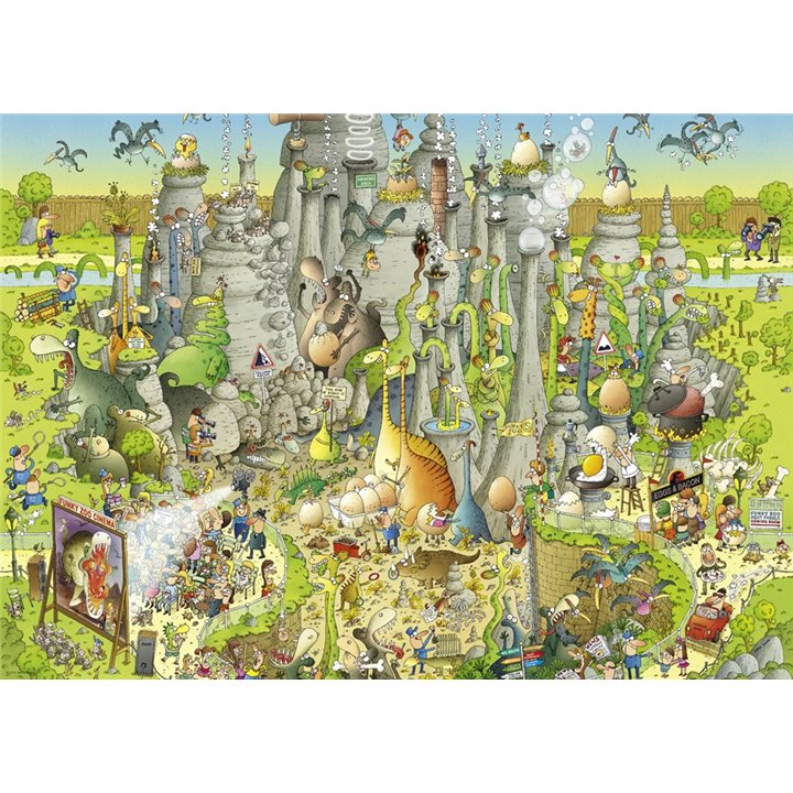 Puzzle 1000 piezas, Jurassic Habitat
