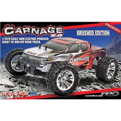 MONSTER TRUCK CARNAGE 2.0 1/10 BRUSHED ROJO