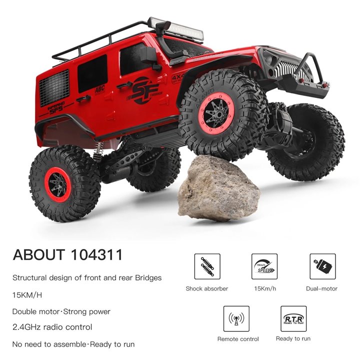 CRAWLER JEEP WRANGLER 1/10 RTR  