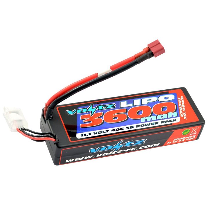 BATERIA LIPO 11,1V 3600MAH 40C HARDCASE (TAMAÑO 2S)