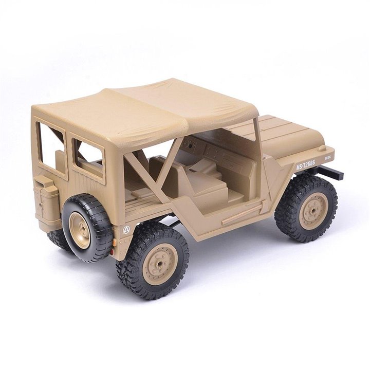 JEEP MILITAR 1/14 RC CON CAPOTA