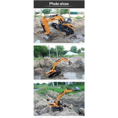 HUINA 1580 EXCAVATOR FULL METAL 23CH 1/14 RC