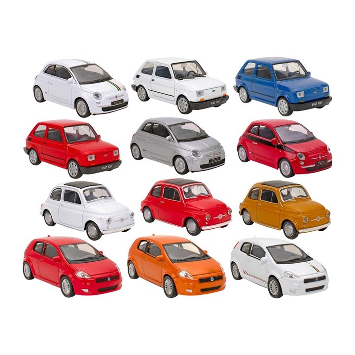 COCHES FIAT SURTIDOS 1:43 WELLY (12 MODELOS)