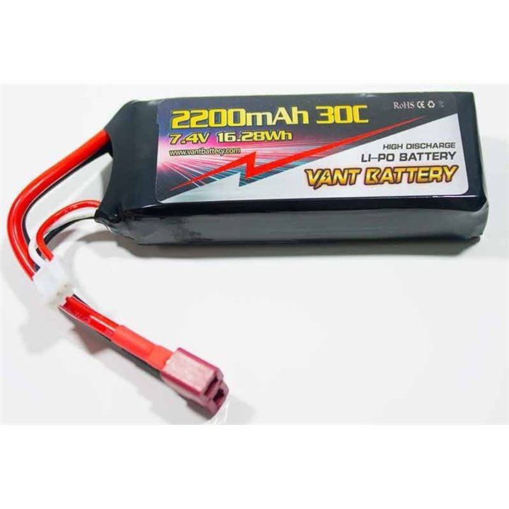 BATERIA LIPO 7.4V 2200MAH 30C (DEAN) UPGRADE 12427 