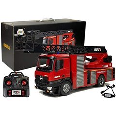 CAMION DE BOMBEROS CON ESCALERA Y CAÑON DE AGUA 1/14 RC