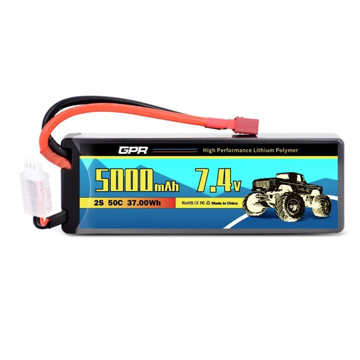 BATERIA LIPO 7,4V 5000MAH 50C HARDCASE (DEAN)