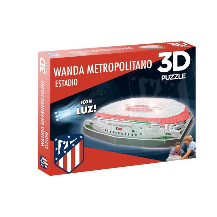 PUZZLE ESTADIO 3D WANDA METROPOLITANO (Atlético de Madrid) - Con Luz