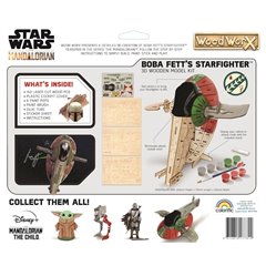 Maqueta de madera para pintar Star Wars Bobba Fett Slave 1