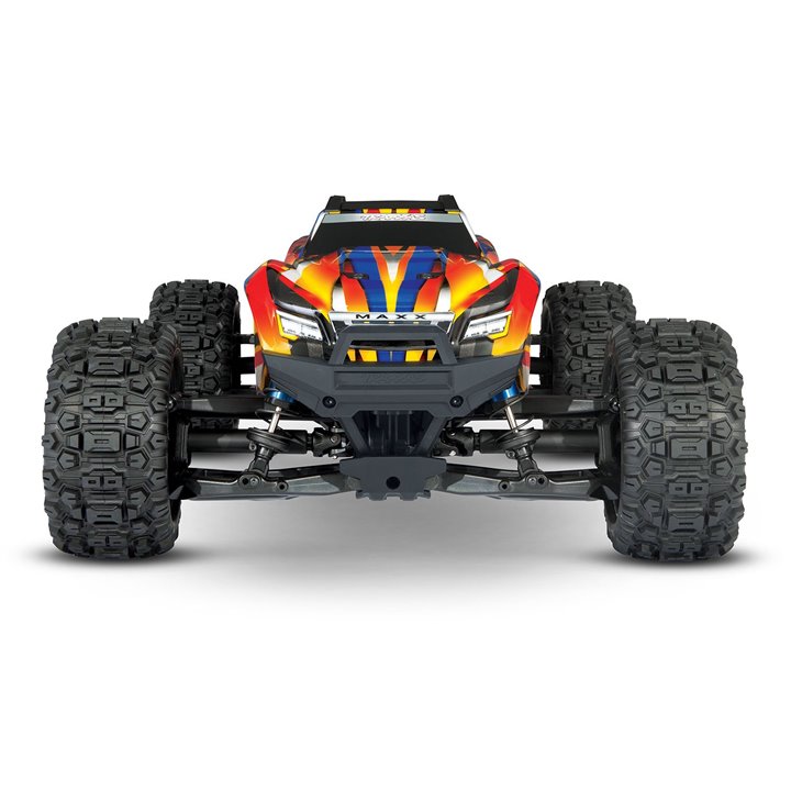 TRX89086-4YL - COCHE WIDE MAXX 1/10 4WD 4S BRUSHLESS MONSTER TRUCK AMARILLO/ROJO