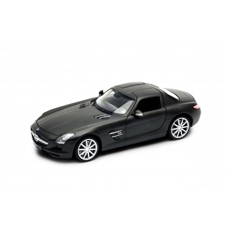 MERCEDES-BENZ SLS AMG 1/24 WELLY MATTE BLACK