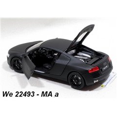 AUDI R8 1/24 WELLY MATTE BLACK