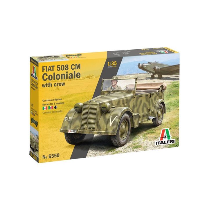 MILITARY VEHICLE 1/35 Fiat 508 CM Coloniale with Crew