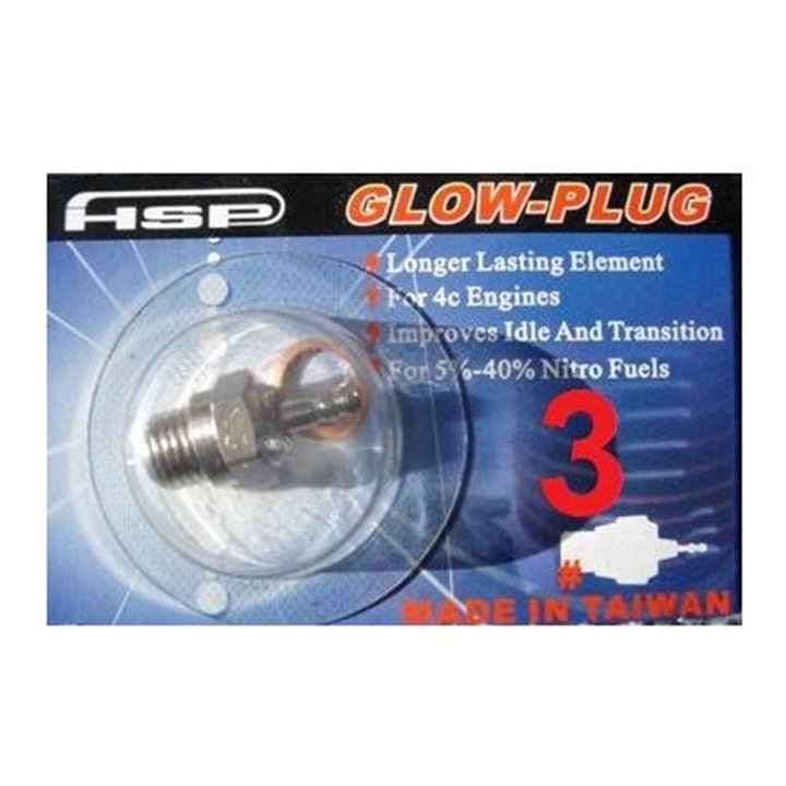 BUJIA PARA MOTORES GLOW Nº3 CALIENTE