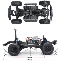 CRAWLER TOYOTA FJ CRUSER SUV 1/10 RTR AZUL