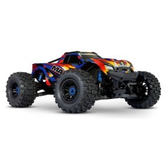 TRX89086-4YL - COCHE WIDE MAXX 1/10 4WD 4S BRUSHLESS MONSTER TRUCK AMARILLO/ROJO