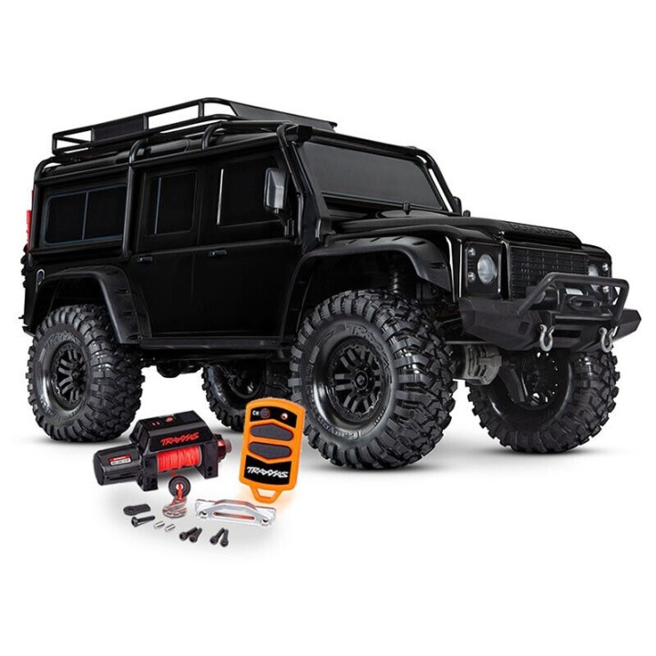 TR82056-84BK - LAND ROVER DEFENDER TRX-4 NEGRO CON WINCH